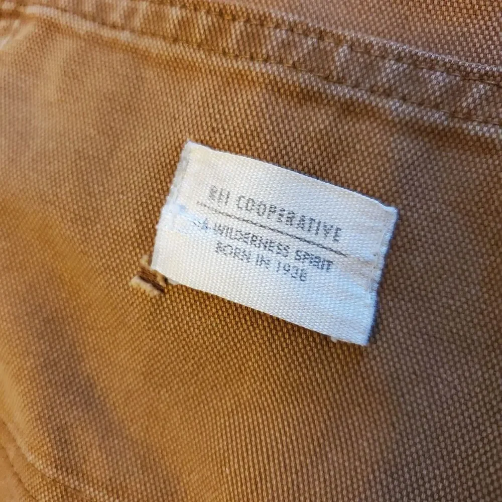REI Co-op Trailsmith Pants Mens Brown Dbl Knee Canvas Hiking Workwear 32